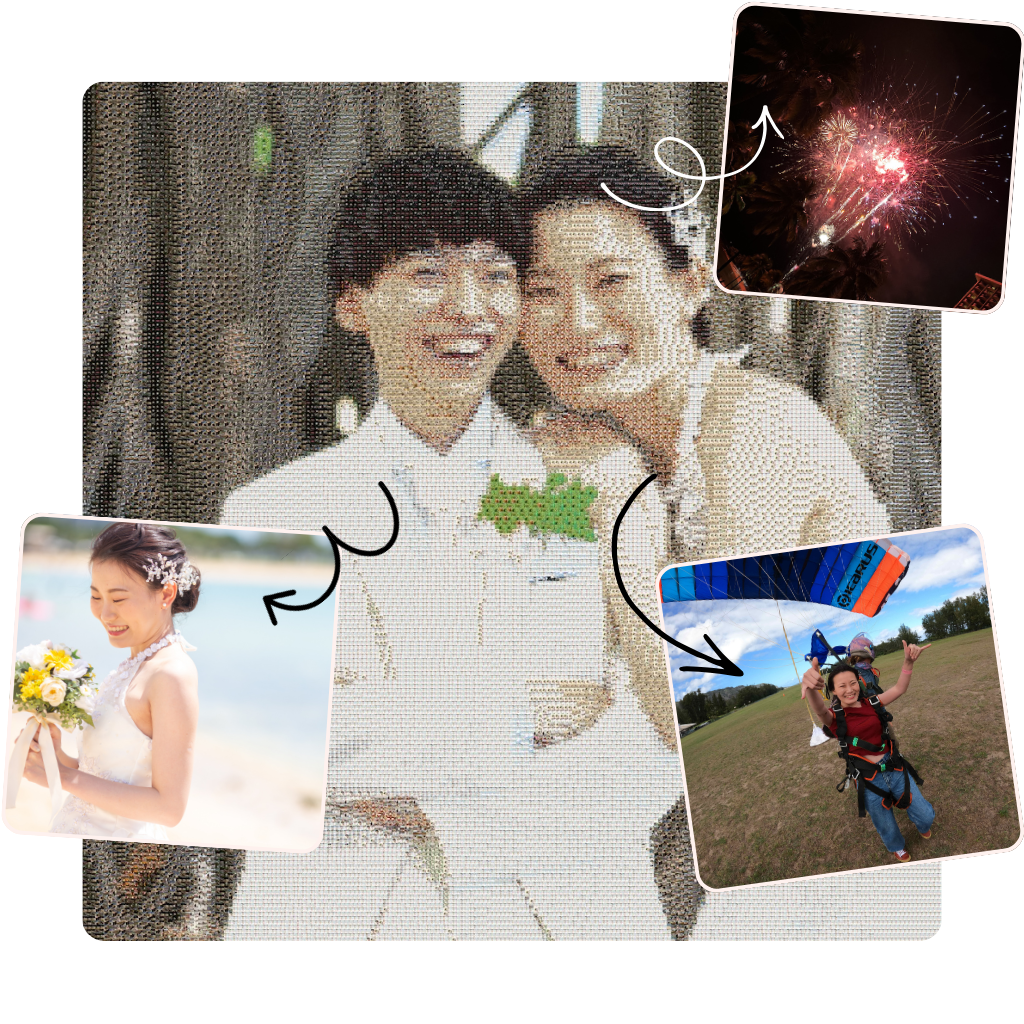 Sample mosaic art created with Mozary